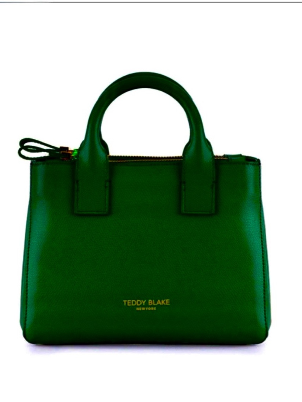 Teddy Blake Bella Vitello Italian Bag avocado dark green NWT - Picture 10 of 16